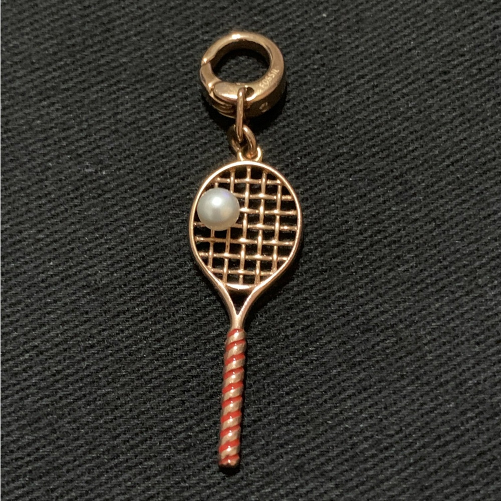 Fossil tennis racquet charm